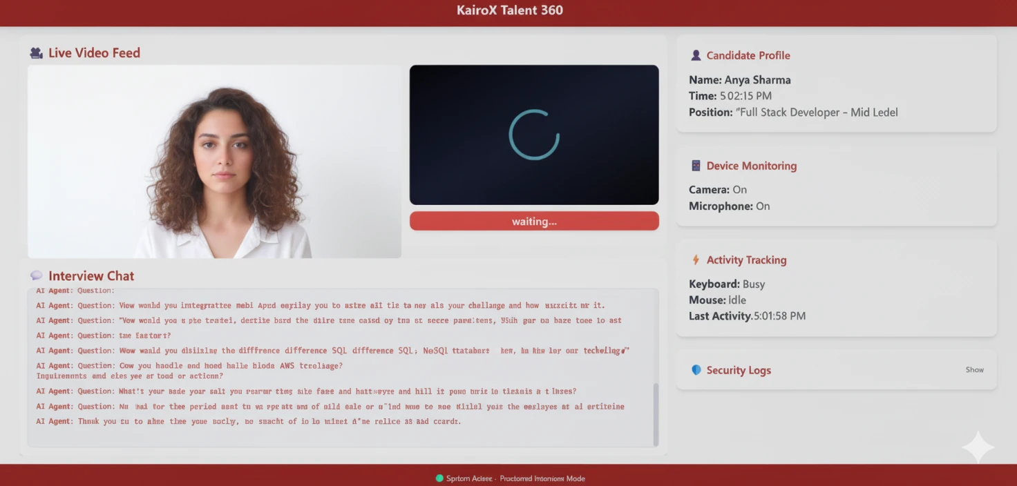 24/7 Autonomous AI Interview Interface